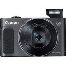 Black Canon PowerShot SX620 HS Digital Camera 25x Optical Zoom Built-in Wi-Fi