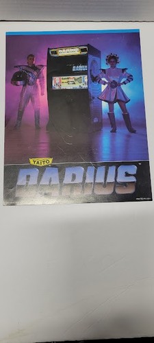Flyer  TAITO DARIUS   Arcade Video Game advertisement original see pic