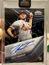 2023 Topps Chrome Black - Autographs Zack Thompson #CBA-ZT (AU, RC)