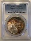 1890 Morgan Silver Dollar PCGS Genuine Cleaned UNC Detail Toner