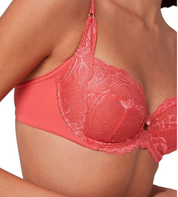 Triumph Wild Peony Floral W Womens Underwired Four Piece Cup Lace Bra New