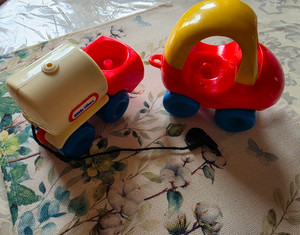 Vintage Little Tikes Toddler Tots Chunky Gas Truck & Car