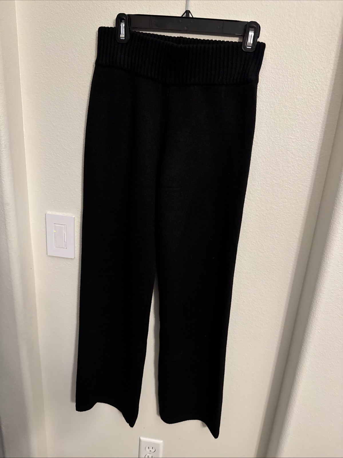 Honeydew intimate knit pants black size small