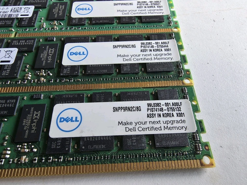 Samsung Dell 6x 8GB 48GB PC3L-10600R 2Rx4 ECC Reg Server Memory SNPP9RN2C/8G - Image 2 of 2