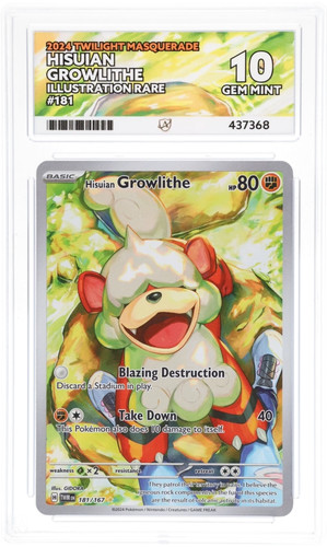 Hisuian Growlithe graded ACE 10 for sale on eBay