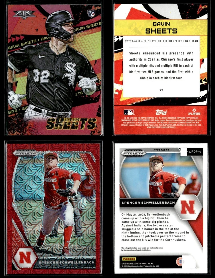 HUGE Baseball Parallel/Refractor Rookie Card Lot of (67) Merrill Gilbert Value! - Image 3 of 4