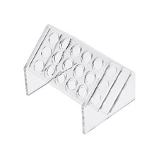 Slant Rack Acrylic Test Tube Holder 15Well for 10ml/15ml Centrifuge Tubes Clear