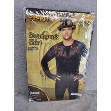 Spirit Halloween Steampunk Shirt Adult Costume Gear Top Medium Large