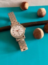 Vintage Ancienne Montre Bracelet Enfant Femme Mécanique Argentée TIMEX