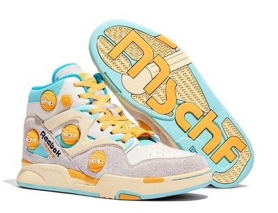 NEW MSCHF REEBOK PUMP OMNI ZONE IX SUNBLEACHED Yellow Blue Orange Size 10