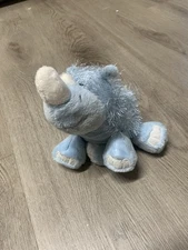 Webkinz Blue Rhino Plush Stuffed Animal 8" NO CODE Ganz