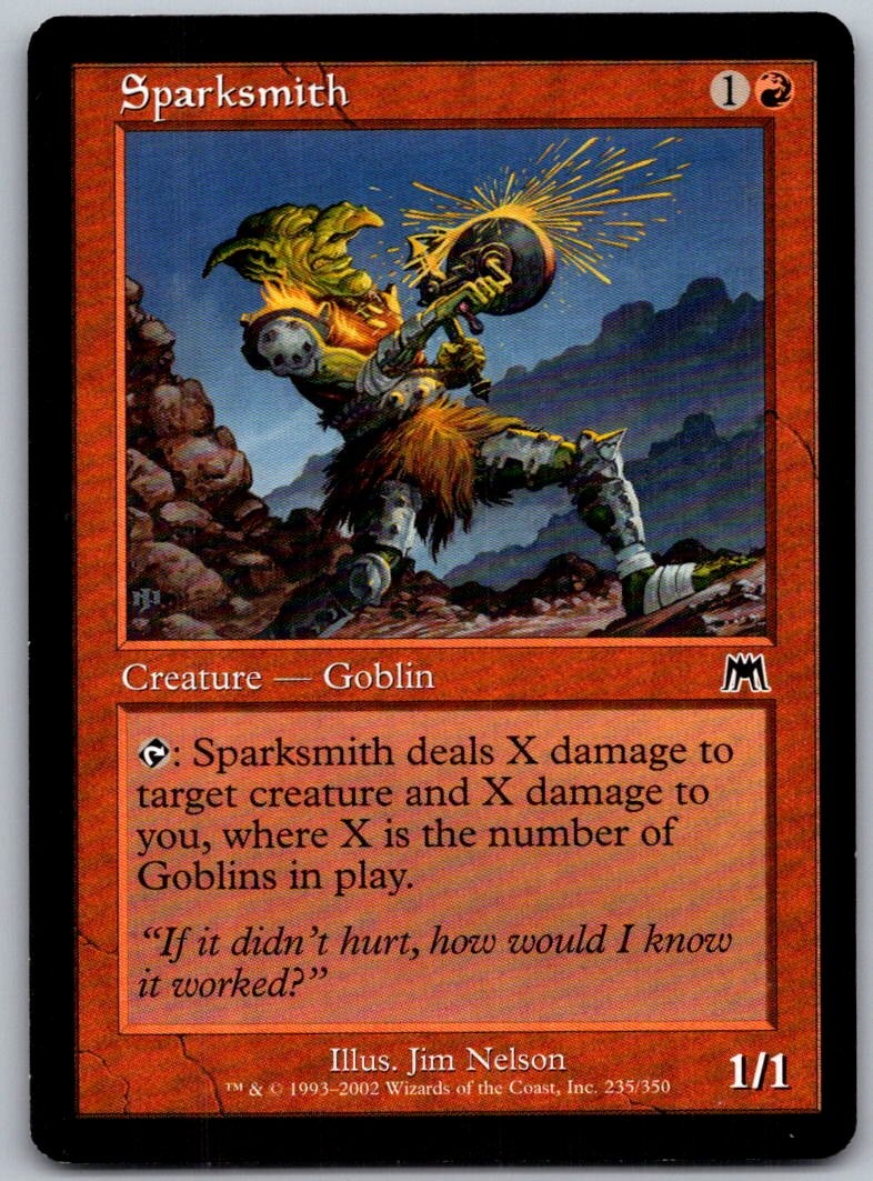 Sparksmith 235 Common Onslaught Magic: The Gathering Lightly Played