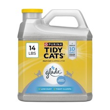Cat litter - scented with Glade Clear Springs, deodorizing, clumping.