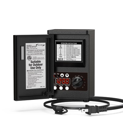 Malibu Low Voltage Landscape Transformer - 45W Power Supply 120V to 12V for O...