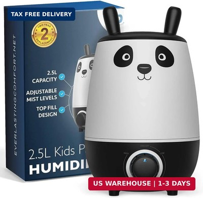 Everlasting Comfort 2.5L Kids Humidifiers for Bedroom - Easy to Clean 24HR Runti