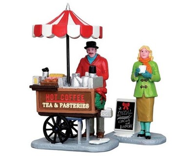 Lemax-42263-653, Winter Refreshments, Set/2, Weihnachtsdorf, Weihnachtsfiguren