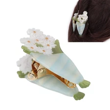 Flower Hair Claw Clip Bouquet Jaw Clamp Women Styling Tool Accessory Gift