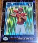 2024 Panini Donruss Optic Rated Rookie Jayden Daniels #248 Purple Shock Prizm