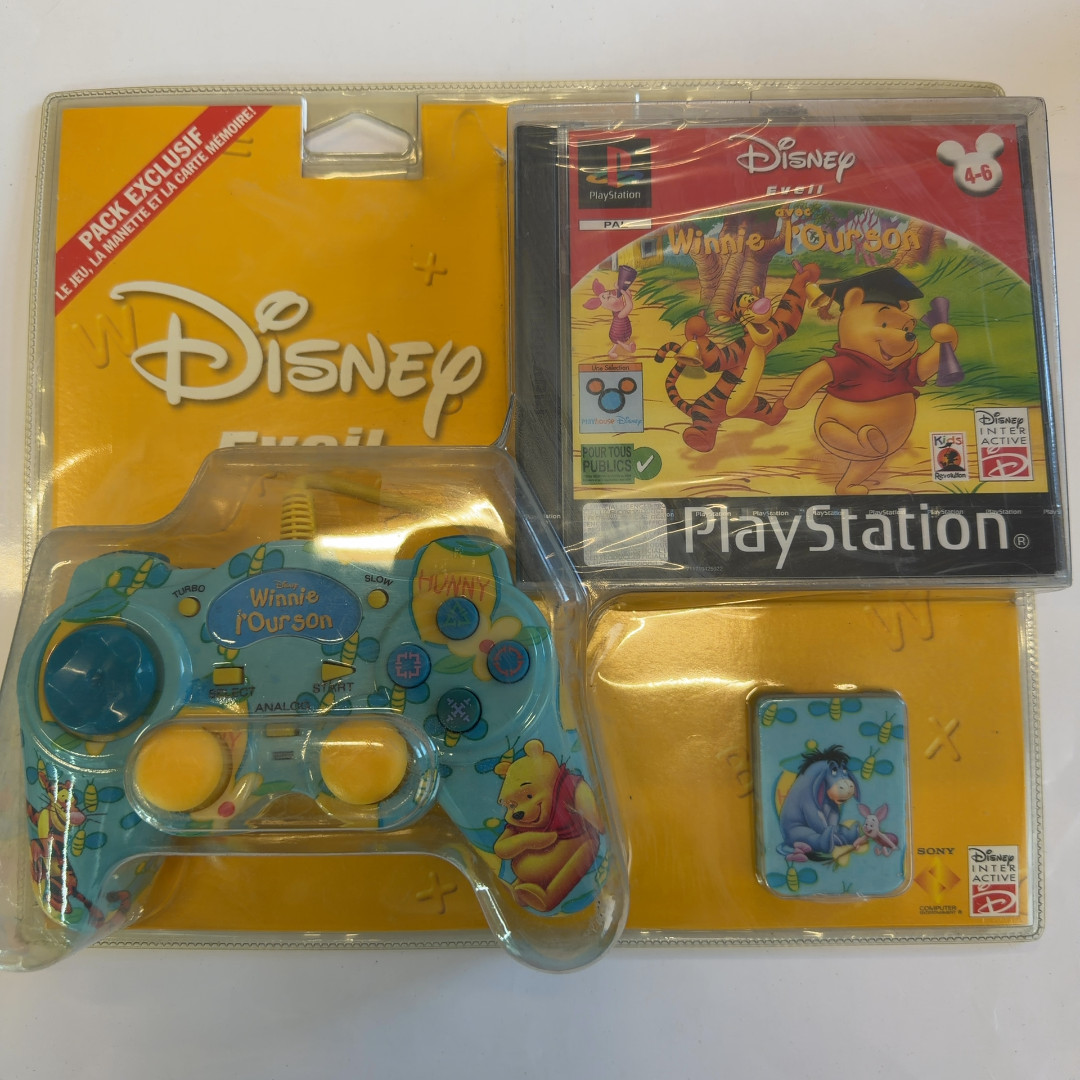 Winnie l'ourson Disney Eveil bundle d'accessoires bleus en peluche pour bébé