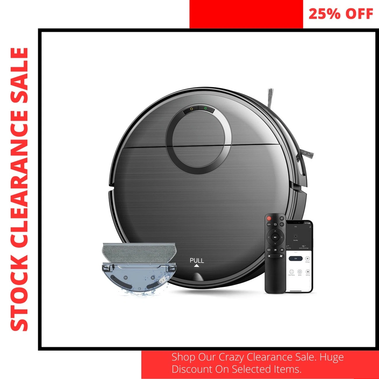 Automatic Robot Mop Vacuum GOOVI Slim