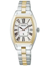 Montre pour femme SEIKO LUKIA Grow HEE005J Solar Radio Titanium Tonneau MOP