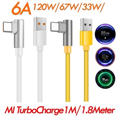 Xiaomi 11 11 Ulta Mi10 10 Pro 10T Turbo Charge 120W Usb C Gaming Ladekabel 6A