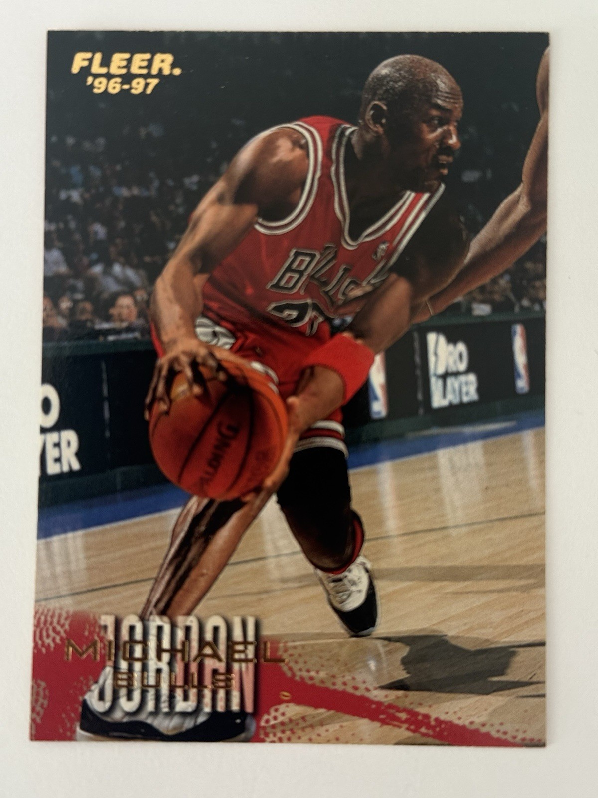 1996-97 Fleer Michael Jordan #13 Chicago Bulls HOF