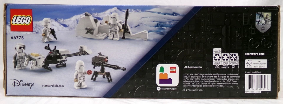 2023 LEGO Star Wars 66775 AT-ST Hoth Combo Pack 691 Piece Set - Image 3 of 4