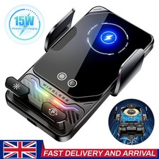 Universal 15W Wireless Car Charger Stand Fast Charging Phone Holder Mount 2026