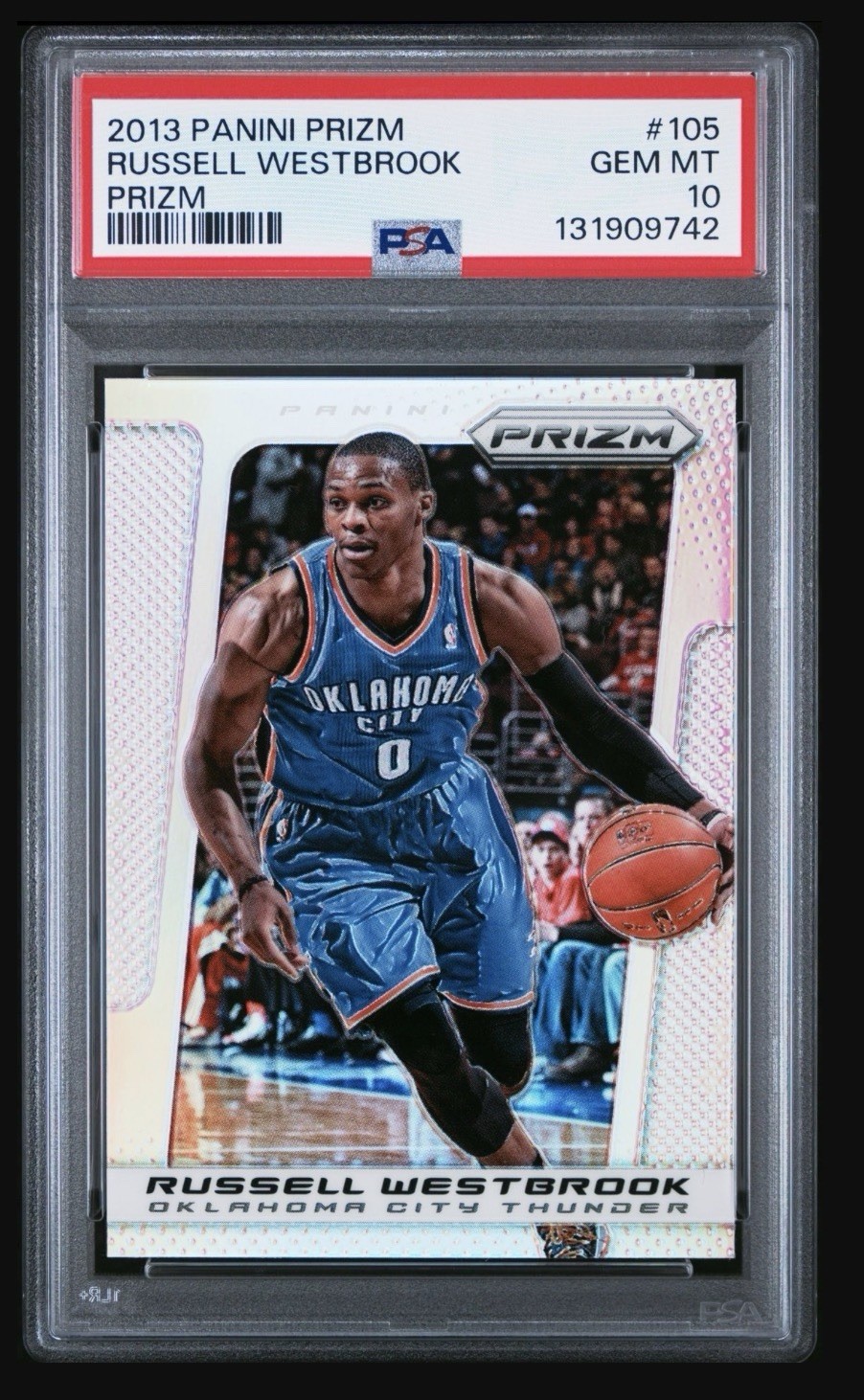 2013 Panini Prizm🔥Russell Westbrook🔥Silver PSA 10 💎GEM MINT💎