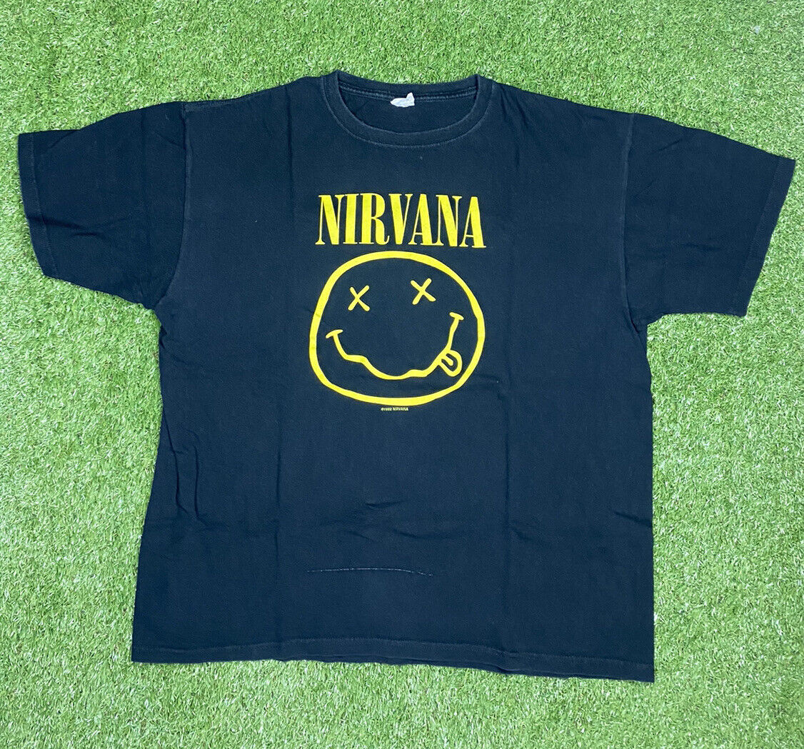 vintage 1992 Nirvana Smiley Tee size XL Anvil Tag | eBay vintage 1992 Nirvana Smiley Tee size XL Anvil Tag | eBay