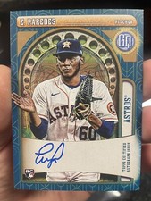 2021 Topps Gypsy Queen Blue On Card Rookie Auto #GQA-EP Enoli Paredes HOU Astros
