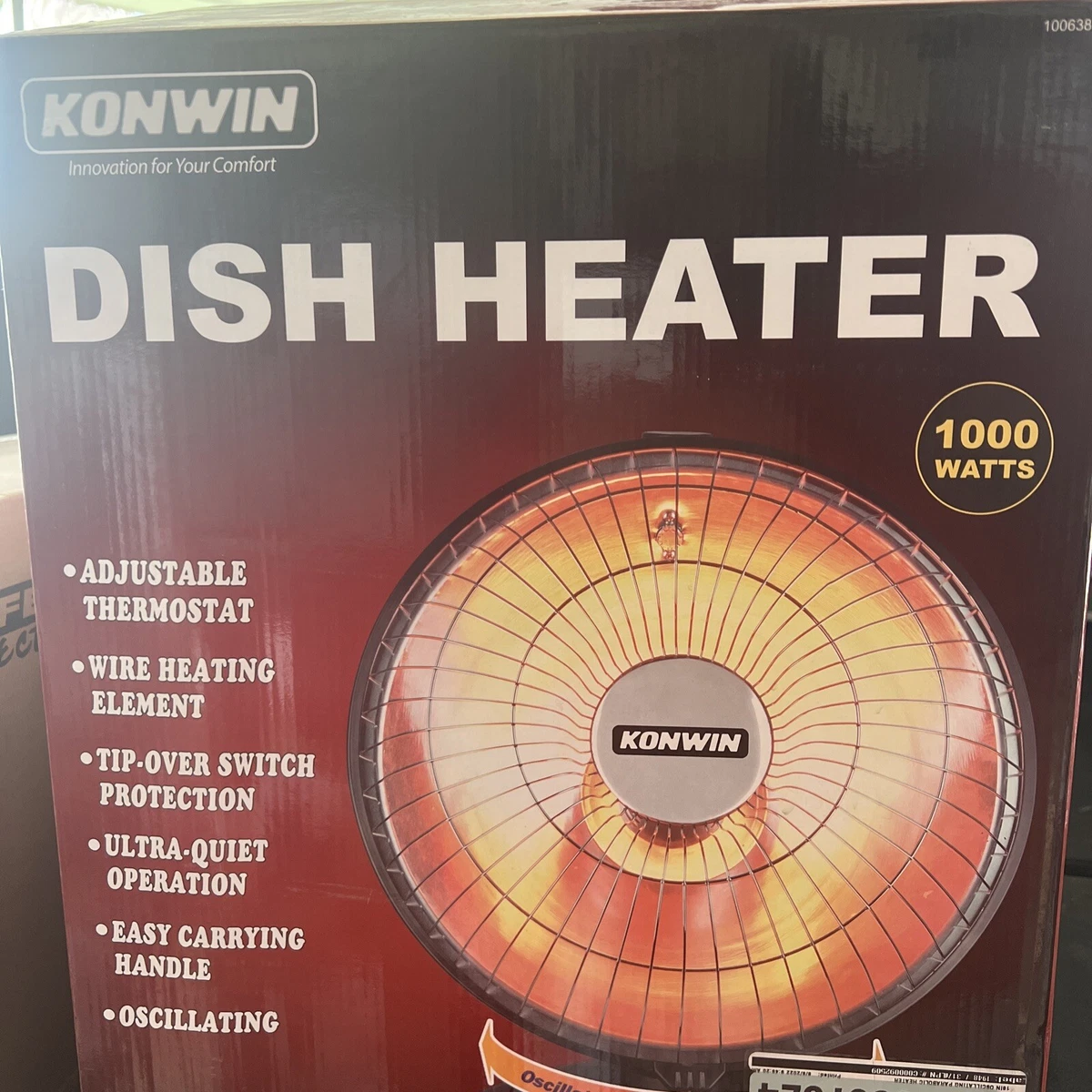 Konwin Heat Dish 1000w Parabolic Space Heater w/Ceramic Heating Technology.  | eBay