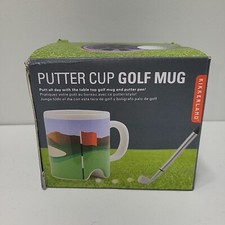 Kikkerland Putter Cup Golf Mug with original box novelty gift