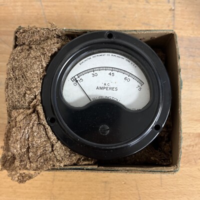 Vintage Burlington Instrument Company - F.S. =75 amp - A.C.