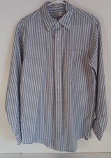 Arrow Fairfield Pinpoint Mens Made In USA Cotton Blend Shirt Sz 16 34/35
