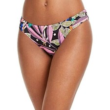 MSRP 44 BAR III Stretch Moderate Coverage Shirred Hipster Bottom Size Medium