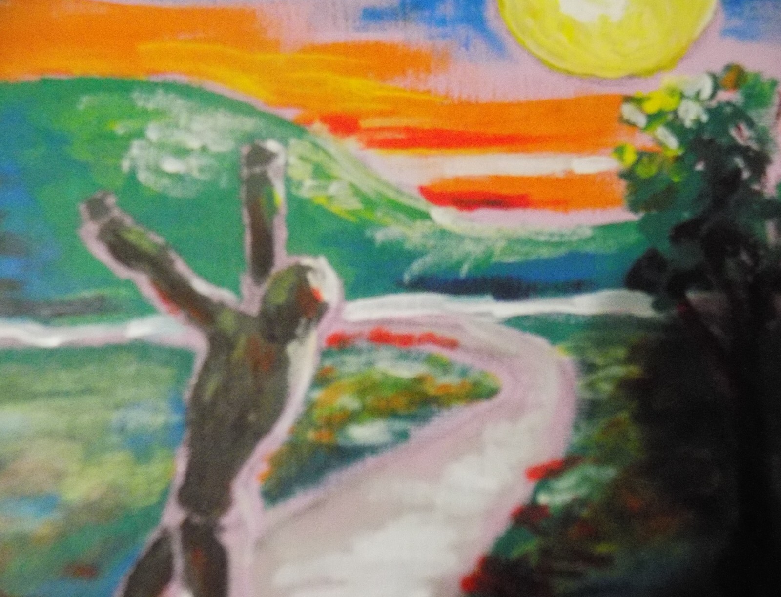 original acrylic painting jump for joy fuave art inspired