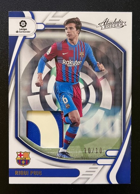 2021 Panini Chronicles Absolute Soccer Riqui Puig #49 Patch /10 FC Barcelona