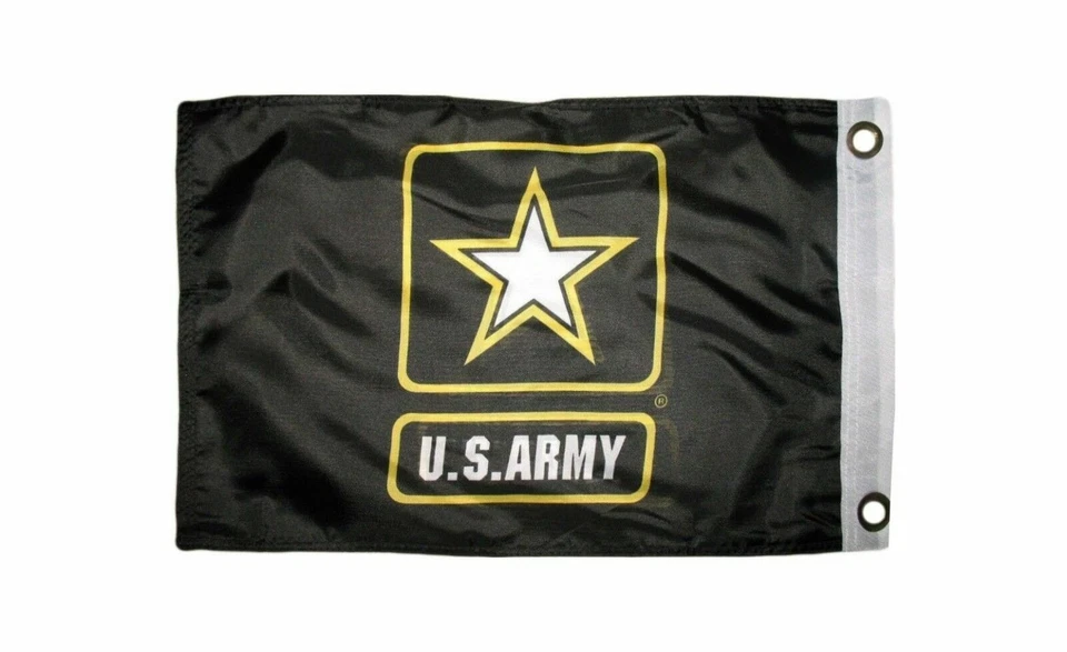 12x18 U.S. Army Star Black DOUBLE SIDED 2-ply Wind Resistant Flag 12x18 Inch - Image 3 of 3