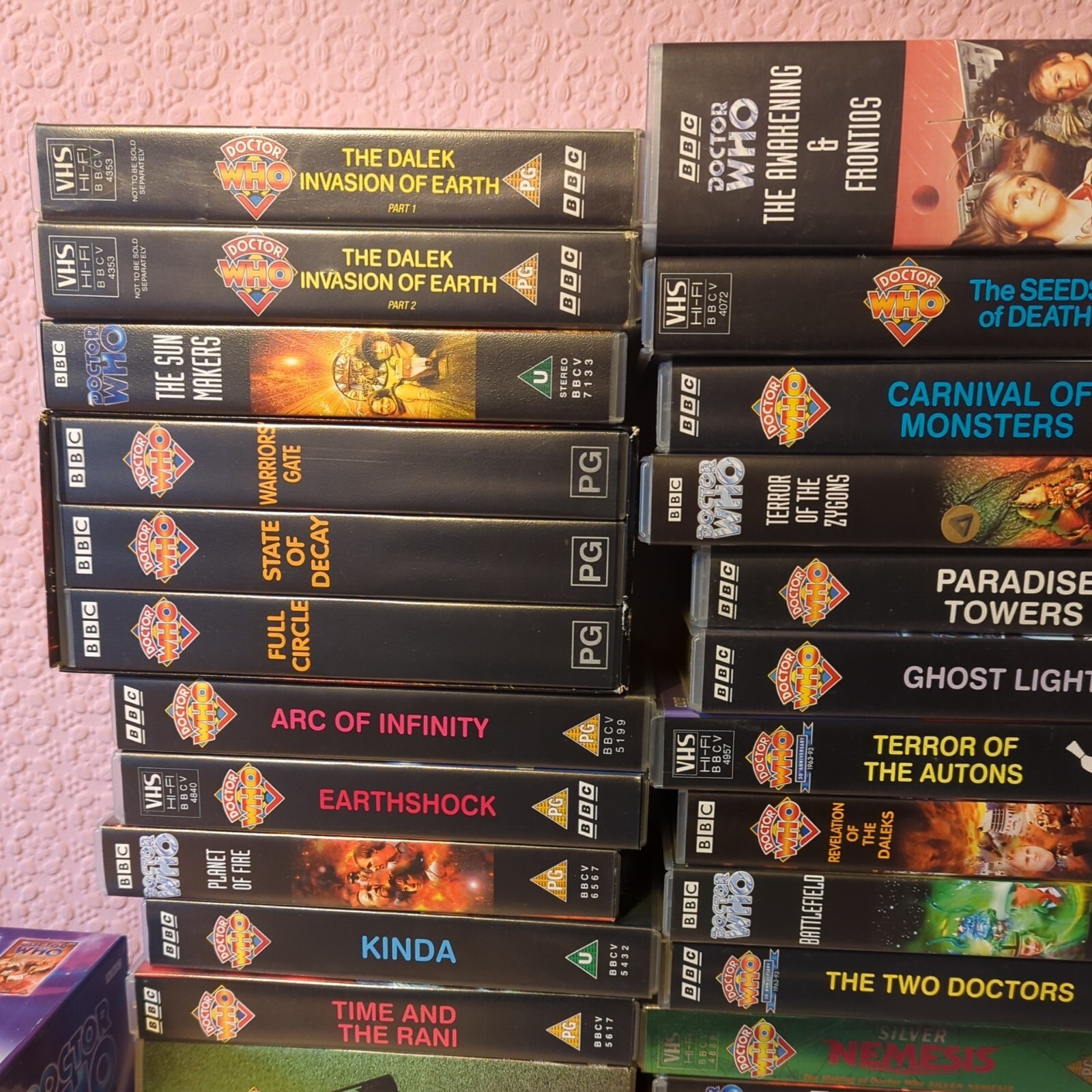 Dr Who VHS tape. Large collection, items available individually. eBay