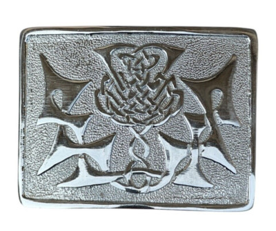 Cintura Celtica Handmade Cintura Kilt In Vera Pelle Tartancity - Design Celtico - Regolabile Con Velcro - Per Completi Scozzesi Cintura Highland Scozzese