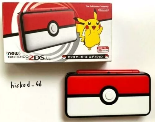 NEW Nintendo 2DS LL XL Pokemon Pikachu Monster ball edition Game