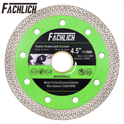 4.5inch Sintered Diamond Turbo Saw Blade Cutting Discs for Marble Tile Granite