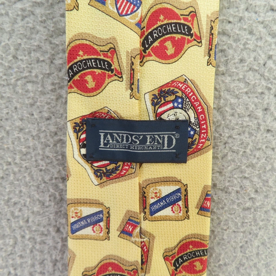 Lands End Cigar Bands Gold Tie Lovera Havana Ribbon La Rochelle 58"x3.5" Smoke - Image 4 of 4