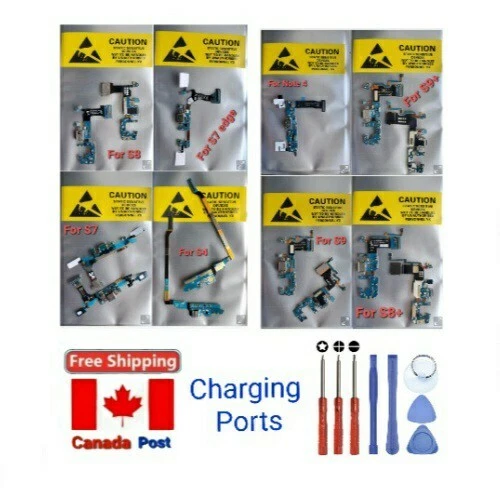 Charging Port Flex Cable Samsung Galaxy S4 S5 S6 S7 Edge S8 S9 Plus Note 5 8 9 - Image 2 of 4