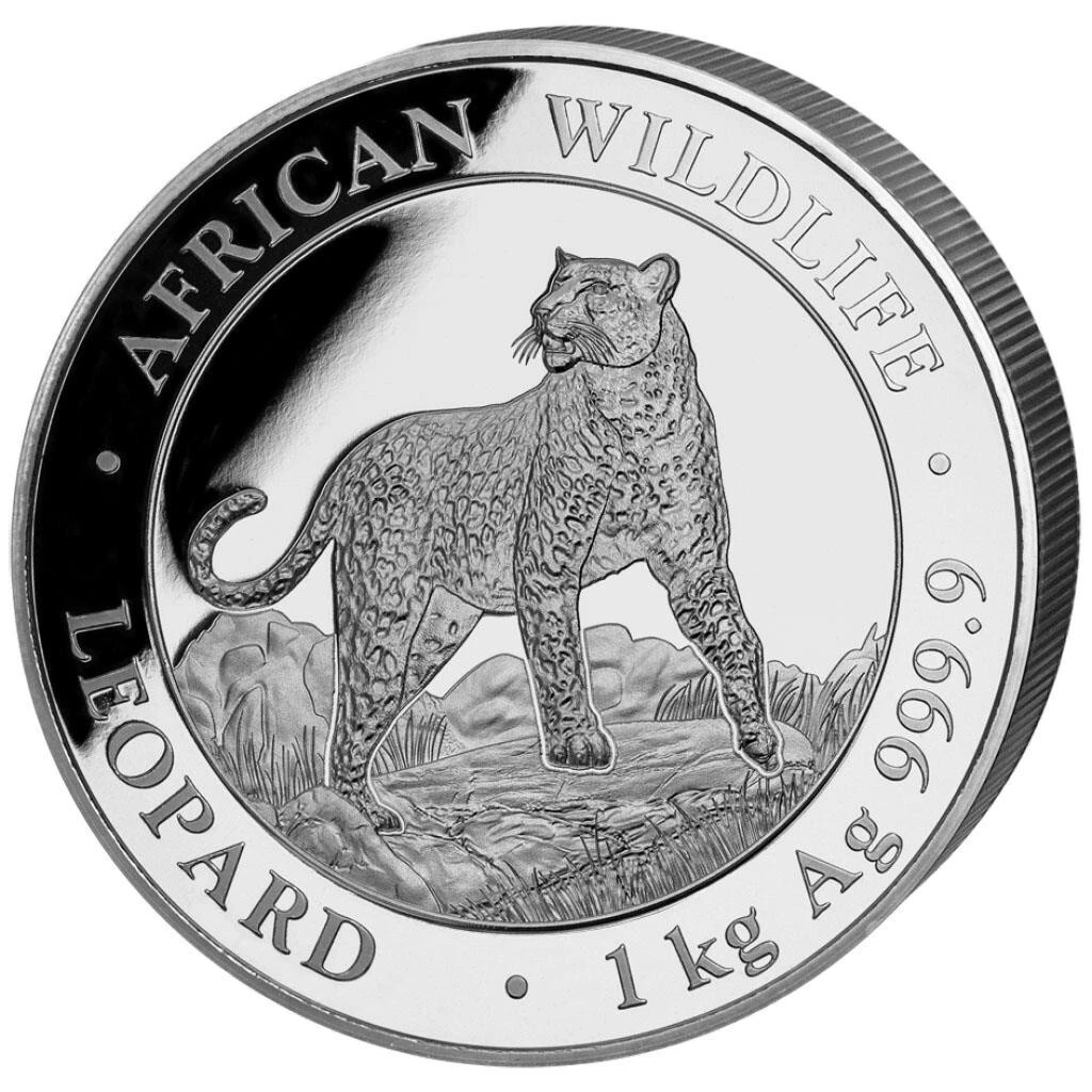 Silbermünze 1kg Leopard African Wildlife 2022 - Somalia - ST