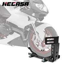 Motorcycle Front Rear Wheel Stop Chock Trailer w/ Mounting Kit 3000lbs Tire Rack