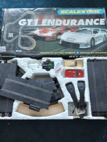 Scalextric classic track set GT1 Endurance slot car 1:32 1/32 Complete - Picture 1 of 12