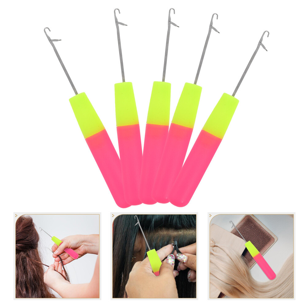 5 PCs Latch Hook Häkelnadel für Haarverlängerung und Kunsthandwerk